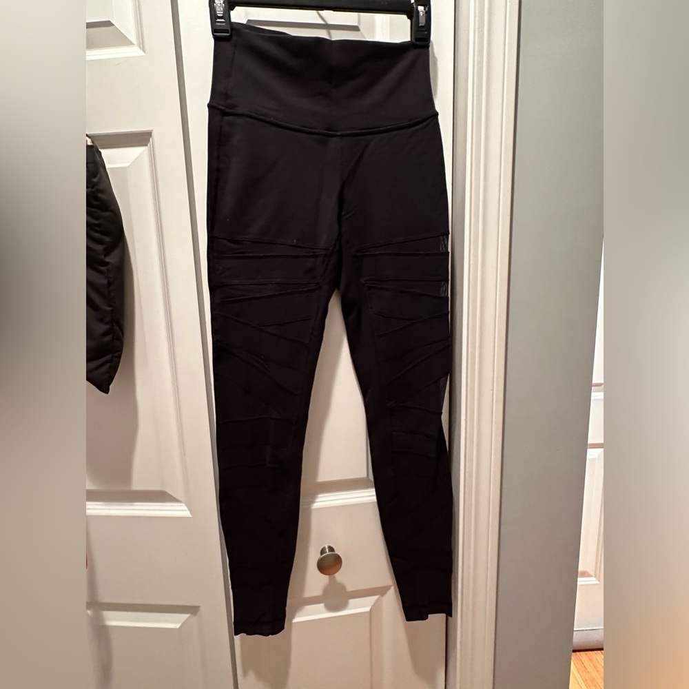 Lululemon Wunder Under high rise sheer bandage leggings size 6 black